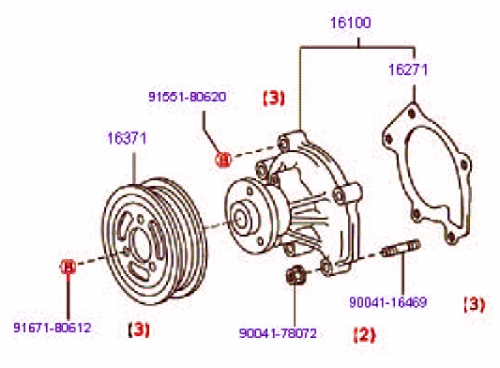 Water pump Terios